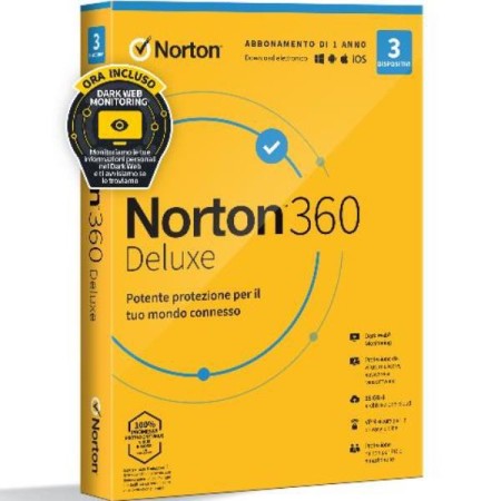 Norton 360 Deluxe Sicurezza antivirus 1 licenza/e 1 anno/i