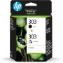 HP COMBO PACK INK N.303BLACK + TRICROMIA