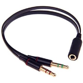 CAVO SDOPPIATORE AUDIO JACK 3.5MM 2*M/F PER PC