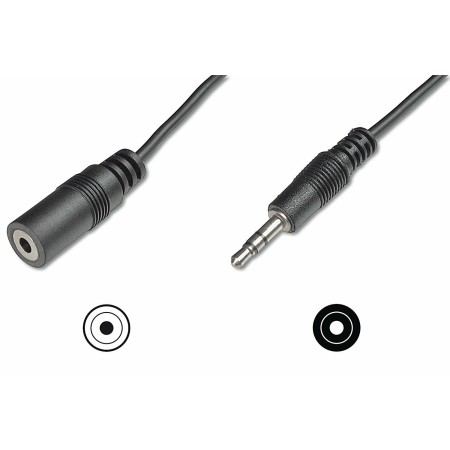 PROLUNGA DIGITUS SCHEDA AUDIO PER CUFFIE - CASSE MASCHIO - FEMMINA 2,5 MT NERO