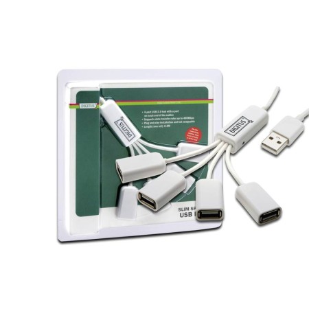 HUB USB 4PORTE A CODA C/CAVETT
