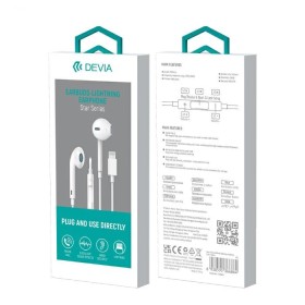 DEVIA AURICOLARI PER IPHONE LIGHTNING CON CONTROLLI E MICROFONO