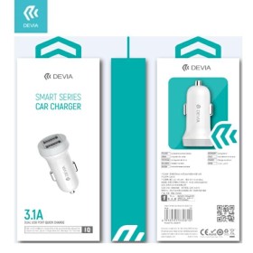 DEVIA CARICA BATTERIA AUTO 2 OUT USB IN DC 12-24V OUT 5V 3.1A