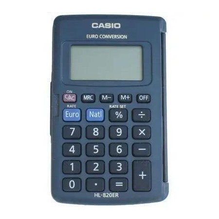 CALCOLATRICE CASIO TASCABILE/PORTATILE 8 CIFRE NERA