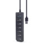 TECHMADE GEMBIRD 7-portUSB hub (1 x USB 3.1 + 6 x USB 2.0)
