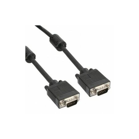 CAVO VGA M/M 3+4C CORE RAME 2*MAGNETIC RING NERO 10M CV-VGA-007